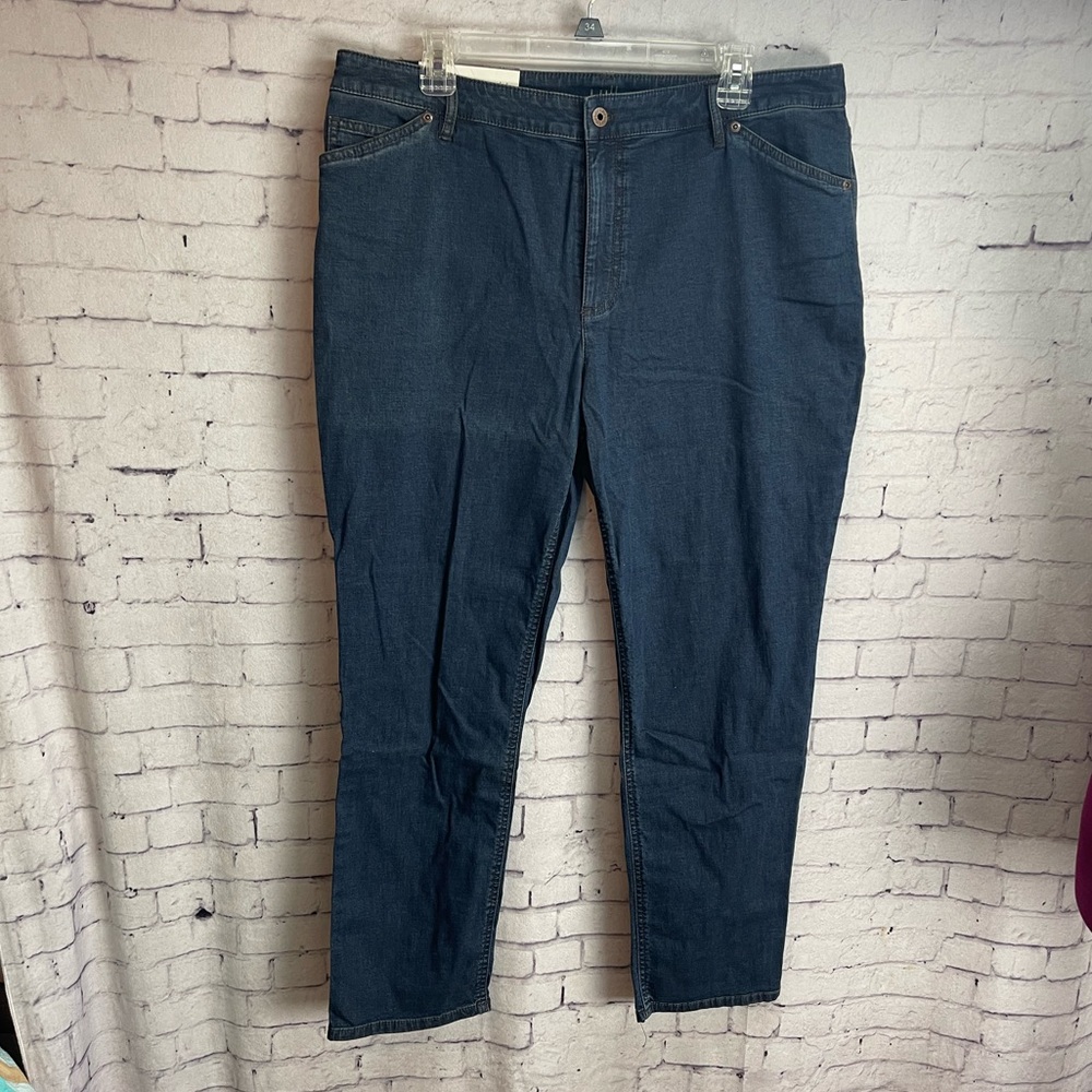 J. Jill size 16 slim ankle jeans dark wash